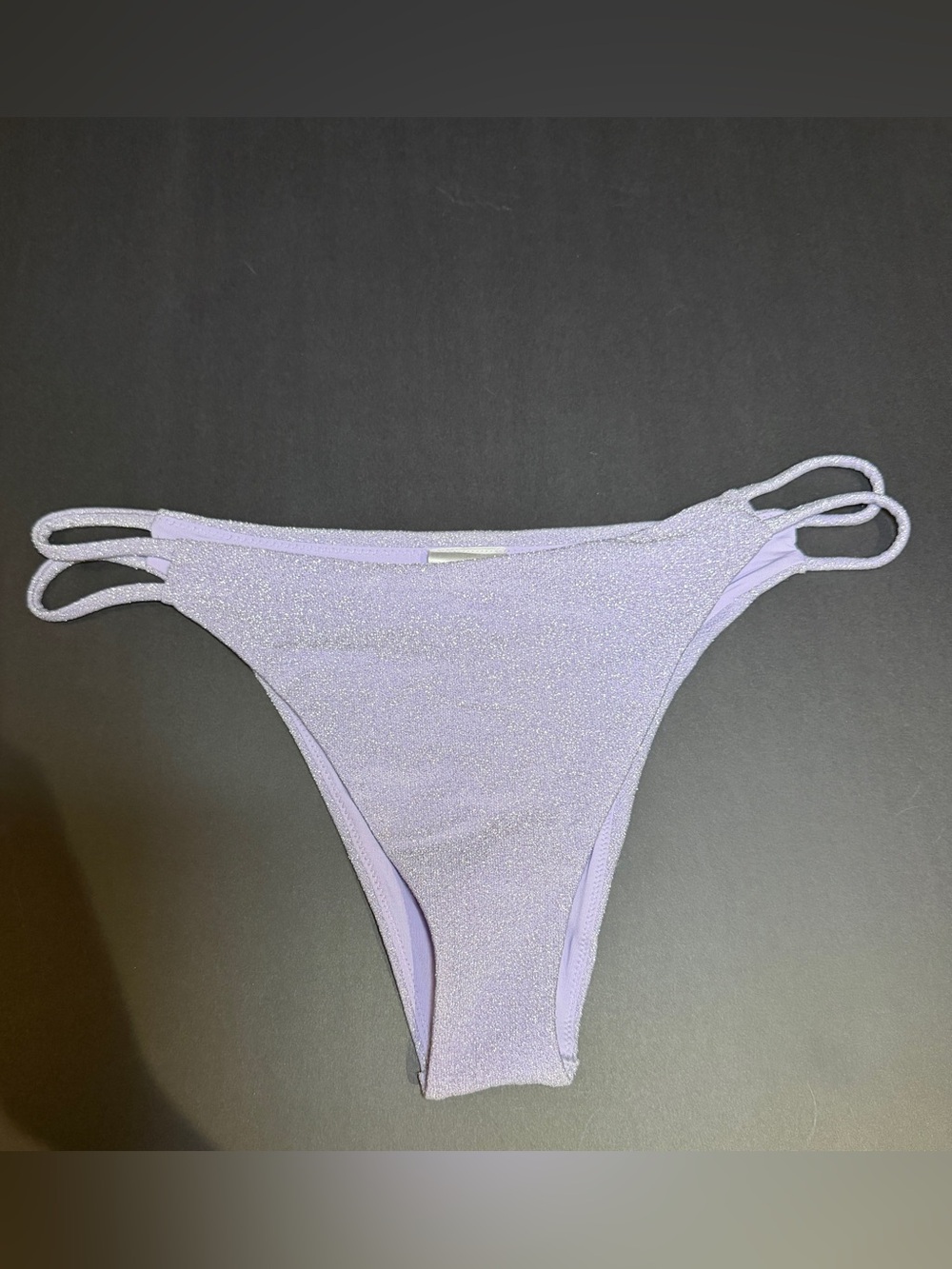 H&M Lilac Sparkle Bikini Bottom with Double Side Straps
